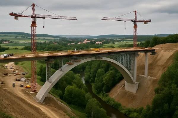 Semafory, uzavírky a objížďky. U Nového Boru se opravuje most