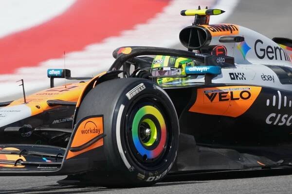 V tréninku formule 1 v Austinu byl nejrychlejší Norris před Hülkenbergem