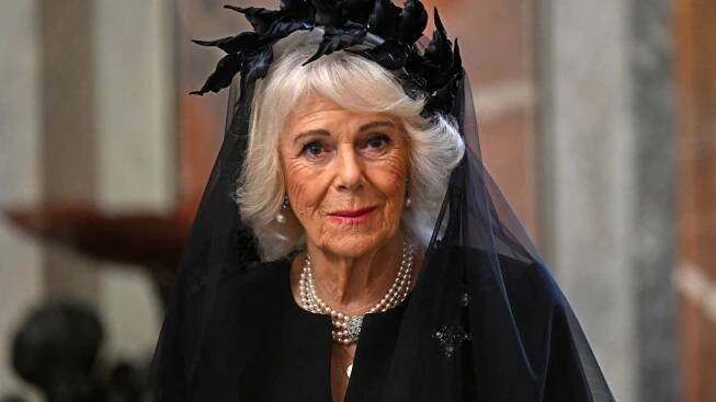 To už se oblékla na Halloween? Královna Camilla se stala terčem výsměchu kvůli modelu ze setkání s papežem