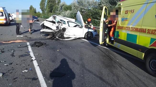 Vážná nehoda uzavřela dálnici D1 u Brna