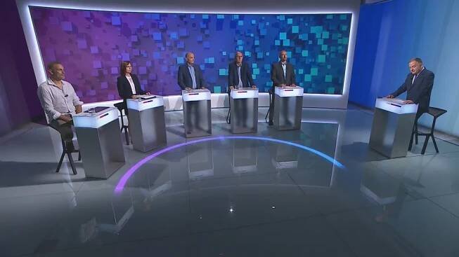 Předvolební debata zástupců uskupení Rebelové, Výzva, SMS, HOP a Voluntia