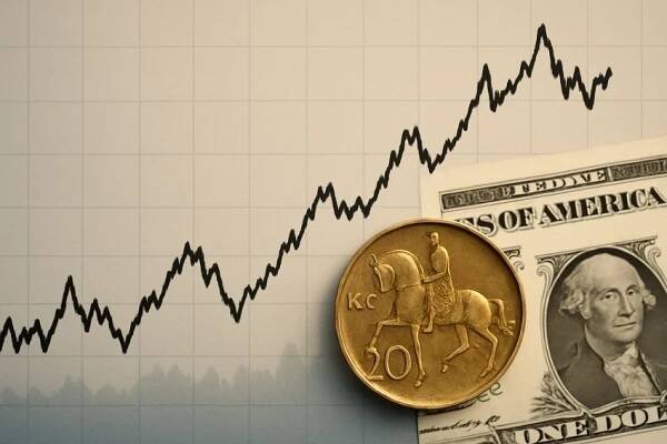 Koruna vůči americkému dolaru nejsilnější od května 2021