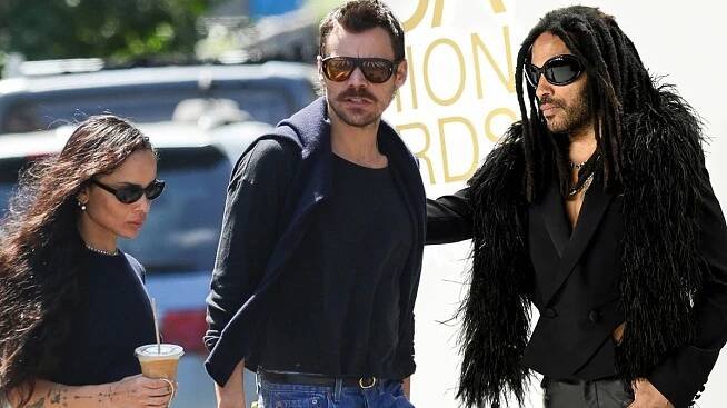 Prý kamarádi s výhodami... Zoë Kravitz už představila Harryho Stylese tátovi Lennymu. Zpěvák si na to vzal síťovaný topík