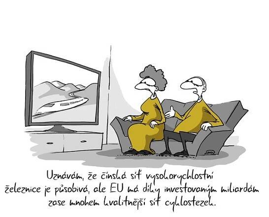 Vtip na víkend: Rychlovlaky a cyklostezky