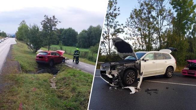 Vážná nehoda na Jihlavsku komplikuje dopravu. Na místě je několik zraněných