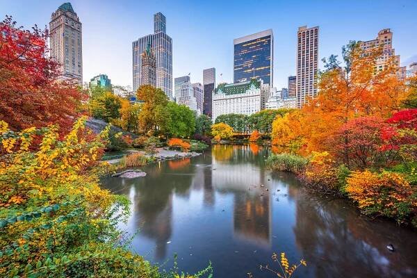 OBRAZEM: Záplava barev mezi mrakodrapy. Newyorský Central Park na podzim ohromí