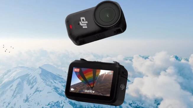 DJI Osmo Nano. Miniaturní akční kameru připevníte kamkoliv, dok má displej a ovládání