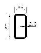 Jekl 80x20x2