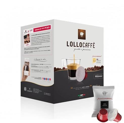 Nespresso kapsle Lollo Caffé Nero Espresso 100ks