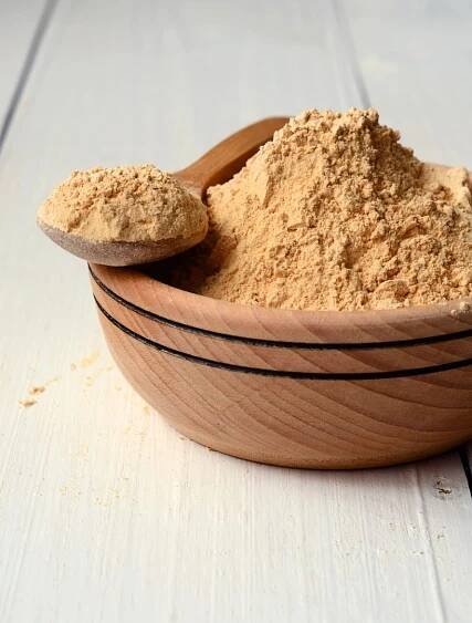 Maca kořen prášek — Stock obrázek