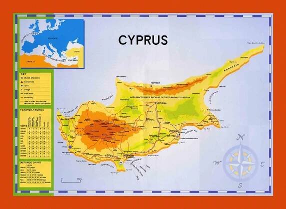 Map of Cyprus | Maps of Cyprus | Maps of Asia | GIF map | Maps of the World in GIF format | Maps of the whole World