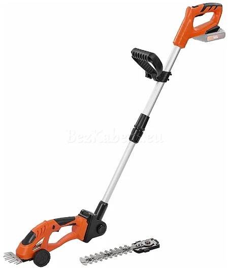 POWERPLUS POWDPG75300 AKU plotostřih/zastřihovač trávníků 20V s tel. rukojetí (bez AKU)