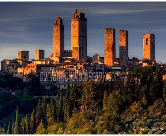 andrea bonfanti ph © San Gimignano towers at dawn