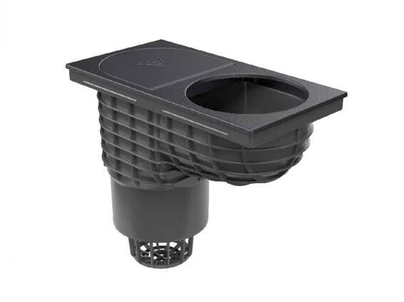 Chuděj Lapač střešních splavenin KV 160 DN150 černá 160 mm