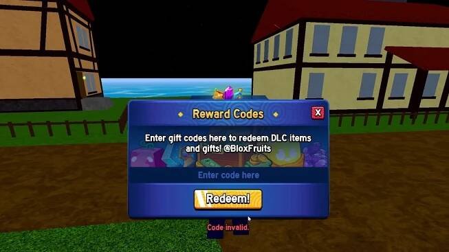 Code troubleshooting in Blox Fruits (Image via Roblox)