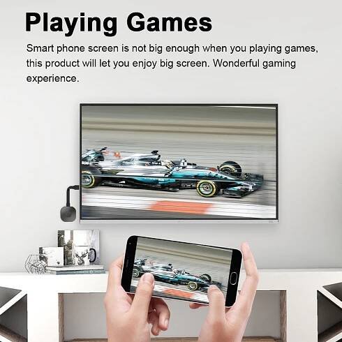 2.4G / 5G Wireless Display Dongle 1080P WiFi HD Adapter Full High Definition TV Stick for HD TV/Projector/Monitor/Laptop