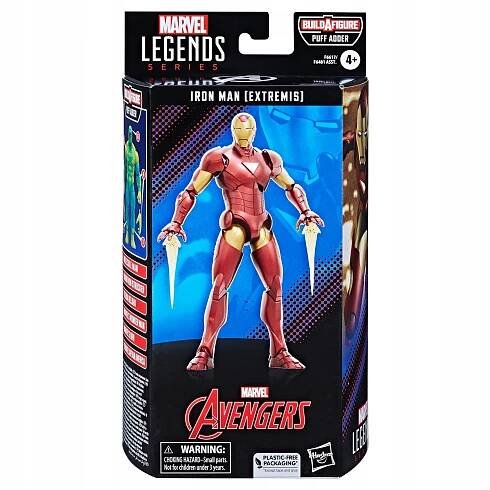 Akční figurka Marvel Legends Puff Adder BAF: Iron Man (Extremis) 15 cm