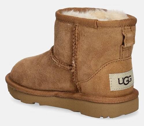CHLAPEC Dětské semišové sněhule UGG CLASSIC MINI II 1017715T hnědá