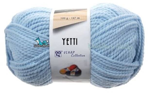 Příze-Příze Yetti 56220 - světle modrá