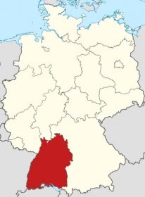 Soubor:Locator map Baden-Württemberg in Germany.png