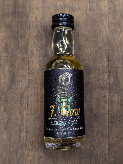 J. Gow Fading Light Miniature 5cl Chestnut Cask Aged Rum - J. Gow Rum