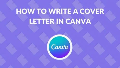How to Write a Cover Letter in Canva