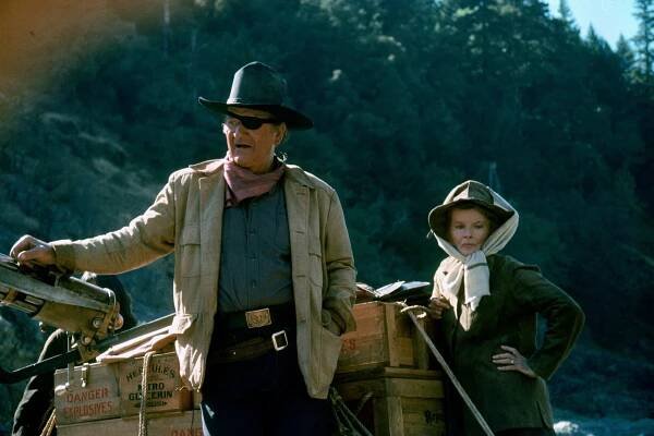 Rooster Cogburn - Z filmu - John Wayne, Katharine Hepburn