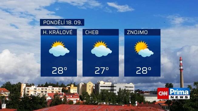 Předpověď počasí 17. 9. 2023