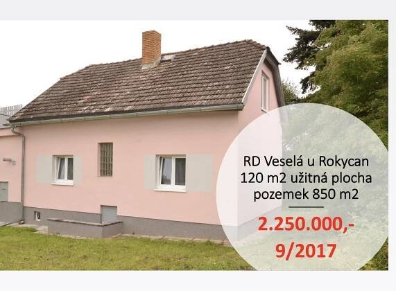 Rodinný dům Veselá u Rokycan • Realitní makléř Pavel Brůha