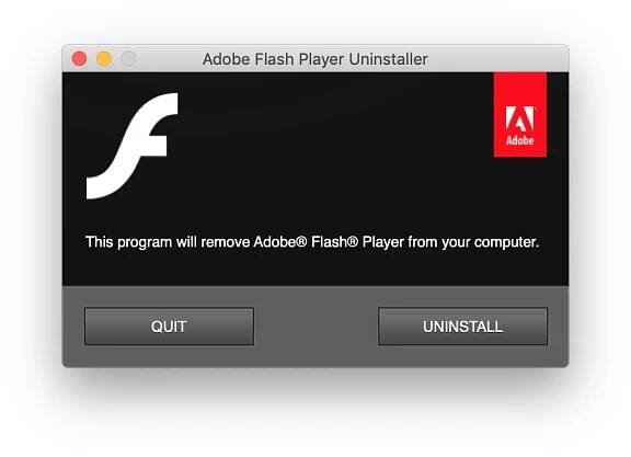 remove Adobe Flash Player from Mac