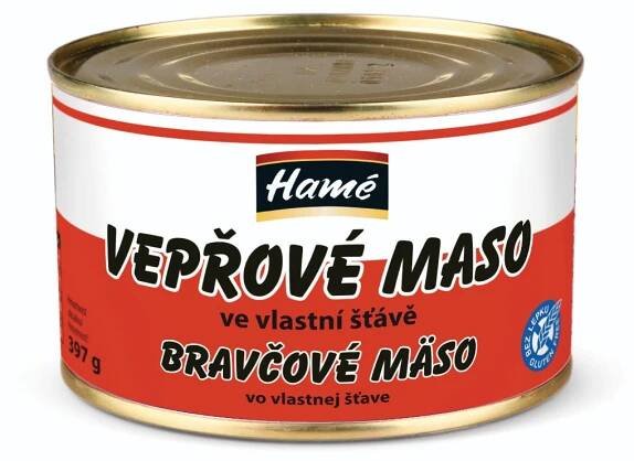 Hamé Vepřové ve vlastní šťávě 397g