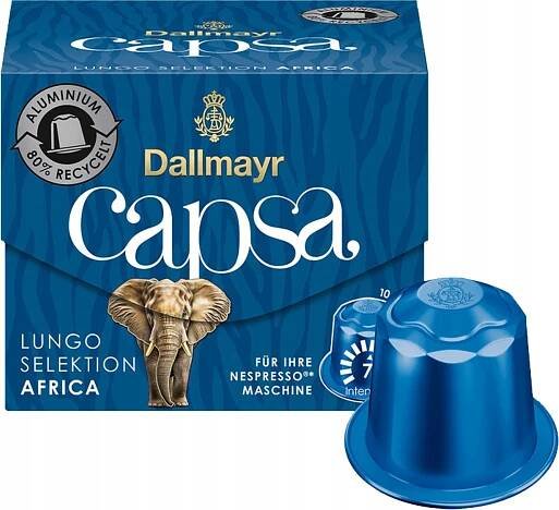 Kapsle pro Nespresso Dallmayr Capsa Lungo Selektion AFRICA 10 ks