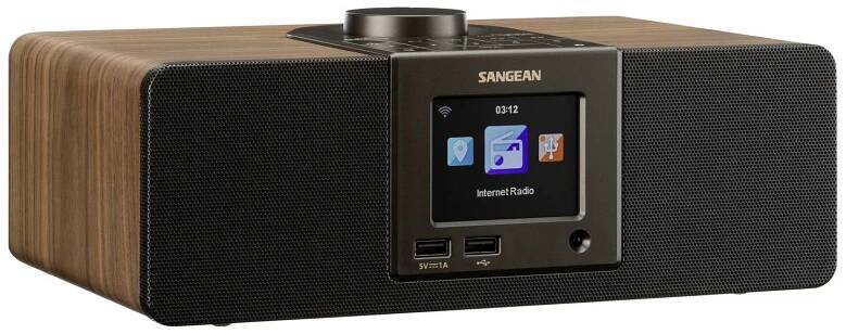 Sangean WFR-32 A500479 internetové stolní rádio, internetové, Bluetooth, AUX, USB, internet, vč. dálkového ovládání, čer