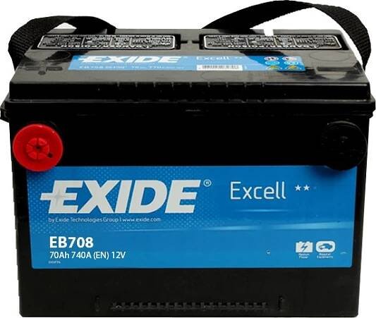 Exide Excell EB708 B07 12V 70Ah 740A