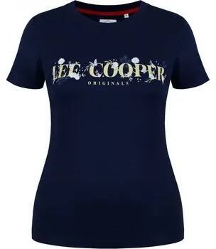 Dámské tričko Lee Cooper Classic T Shirt Ladies Navy Auth 16 (44)