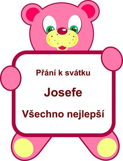 Přání k svátku Josef, gratulace k jmeninám podle jmen, blahopřání, texty, obrázky