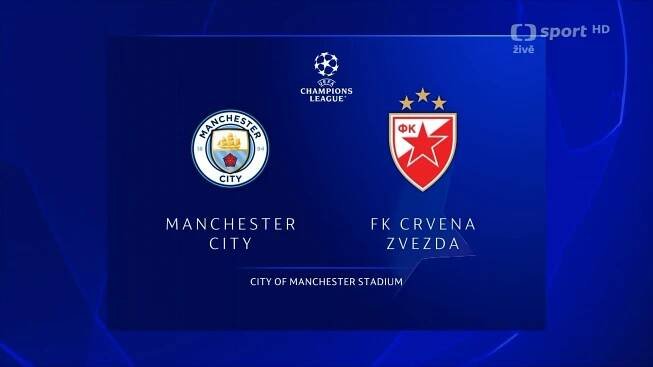 Sestřih utkání Manchester City – Crvena zvezda Bělehrad