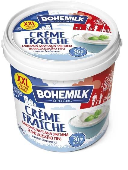 Zakysaná smetana Créme Fraiche 36% chlazená 1x1kg Bohemilk