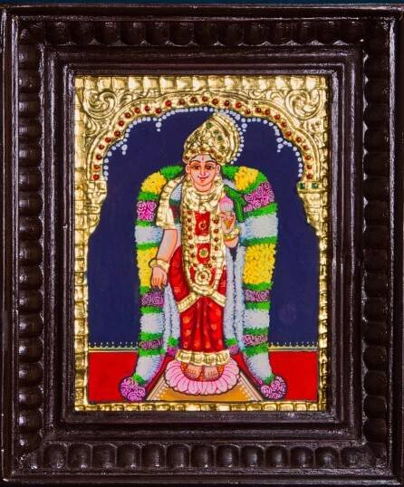 Andal Tanjore Painting