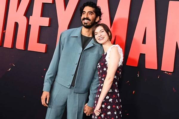Dev Patel and Tilda Cobham-Hervey attend Los Angeles Premiere Of Universal Pictures "Monkey Man" at TCL Chinese Theatre on April 03, 2024 in Hollywood, California.