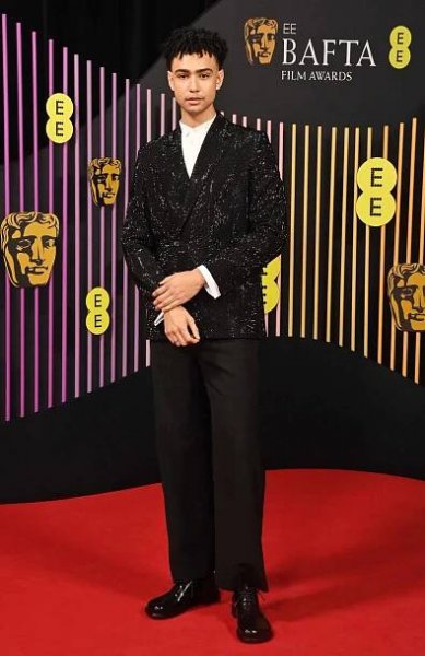 Archie Madekwe attends the 2024 EE BAFTA Film Awards at The Royal Festival Hall on February 18, 2024 in London, England.