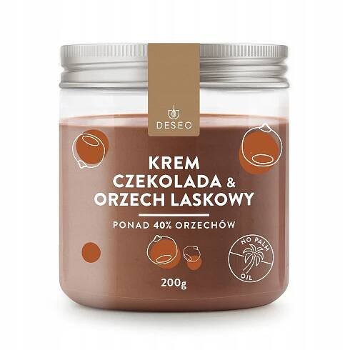 Čokoládově ořechový krém 41,9% 200 g DESEO Arašídový krém