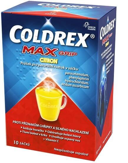 Coldrex Maxgrip Citron 10 sáčků