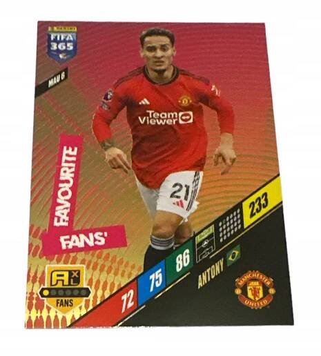 Fifa 365 2024 Adrenalyn Manchester United MAU 6 Antony