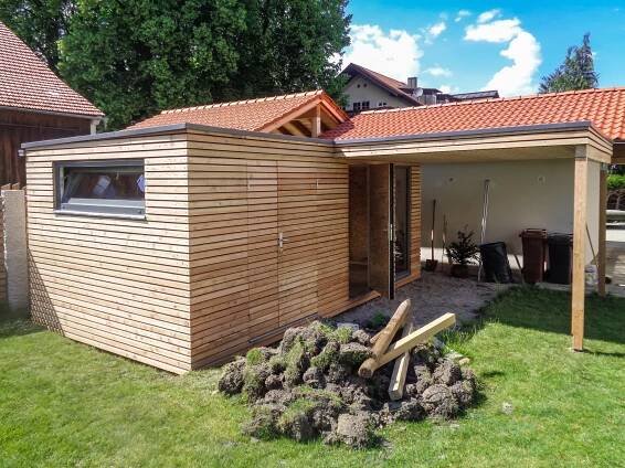 Zahradní domek 5,5 x 3 m - Polling - Realizace dřevostaveb | NATURLIVING®