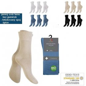 Dámské ponožky vhodné pro diabetiky b.bílá 35-38