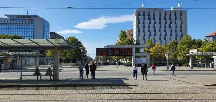 Zastávky MHD u olomouckého nádraží