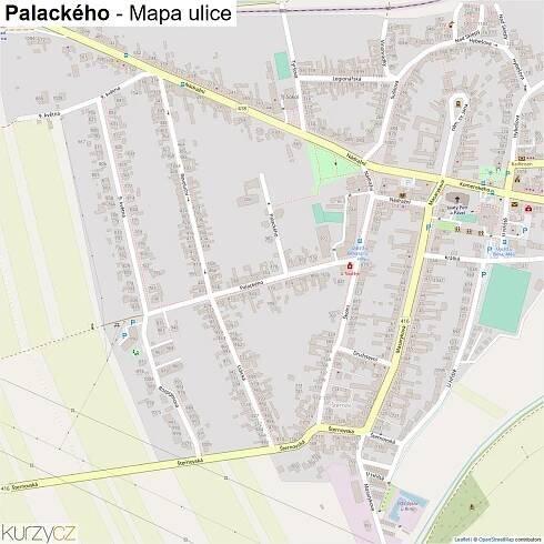 Palackého - mapy | Kurzy.cz