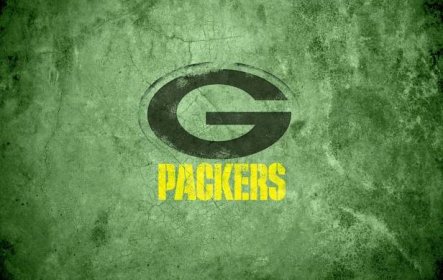 Green Bay Packers Logo on a Football Field Wallpaper