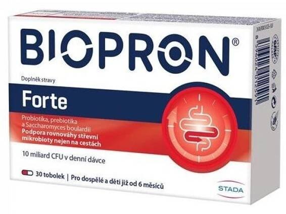 Biopron Forte, probiotika a prebiotika na cesty nebo při průjmu